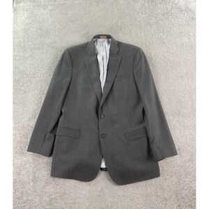 Brooks Brothers Suit Jacket 42 L Gray Wool Birdseye Explorer Fitzgerald Fit